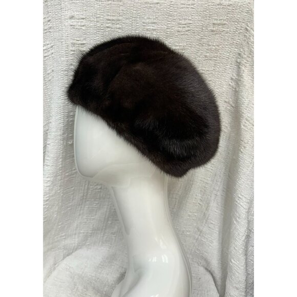Lenore Marshall Black Natural Fur Hat #47768